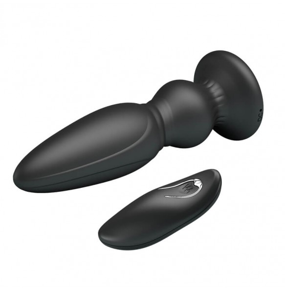 MR PLAY - Remote-Controlled Vibrating Anal Plug l (Chargeable - Black)